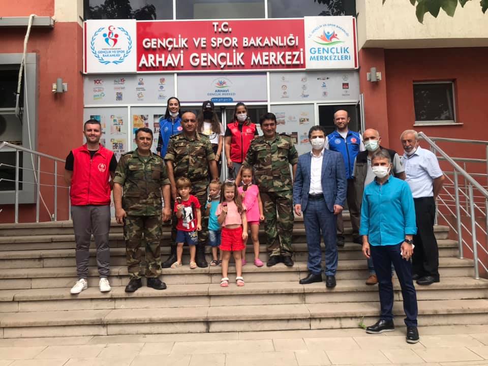 Azerbaycan yangın müdahale ekipleri Arhavi'de Mola Verdi